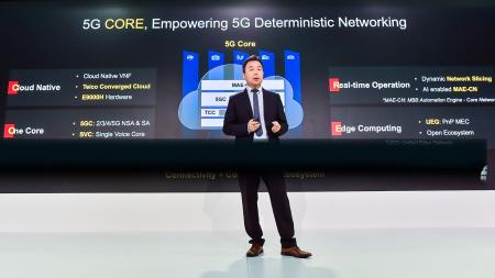Huawei Unveils Industry’s First Deterministic Networking Oriented 5G Core Network