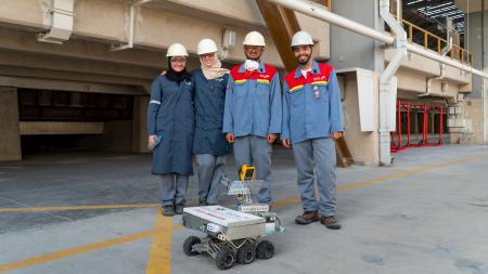 Team From Abu Dhabi University Wins First Place In EGA Student Industrial Robotics Competition