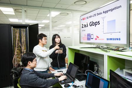 SK Telecom and Samsung Completed 4G-5G Network Dual Connectivity Test Achieving 2.7Gbps
