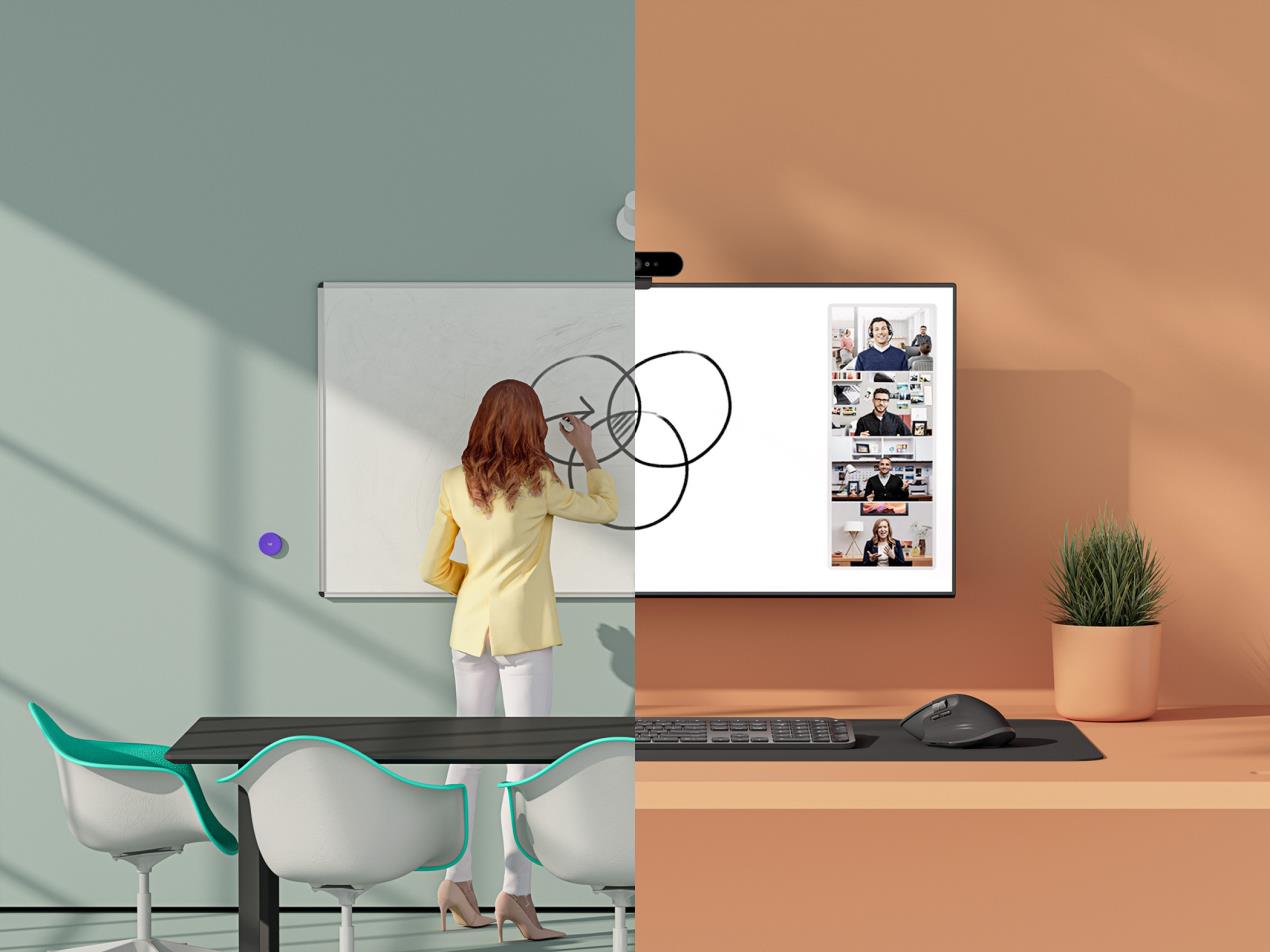 Logitech Introduces A Collaborative Whiteboard Solution For Hybrid Offices And Classrooms